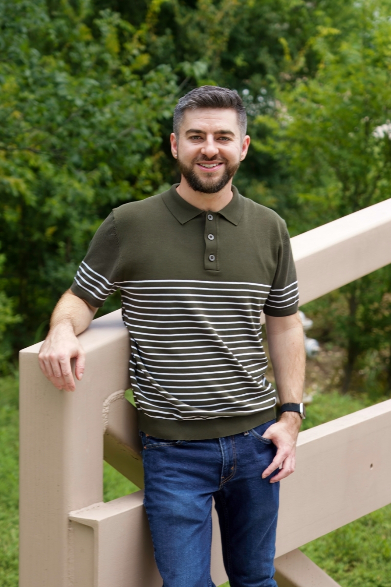 Scott Moser on a neighborhood trail